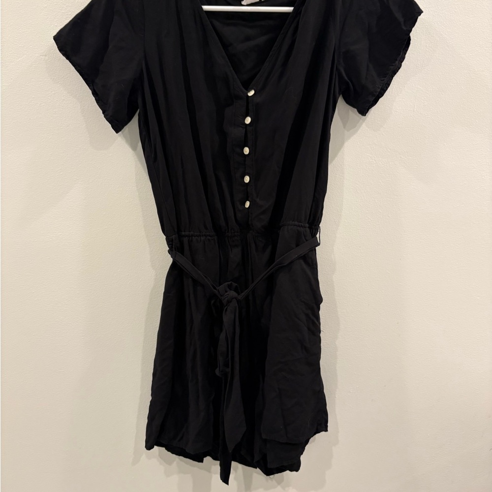 GAP Black V-Neck Romper